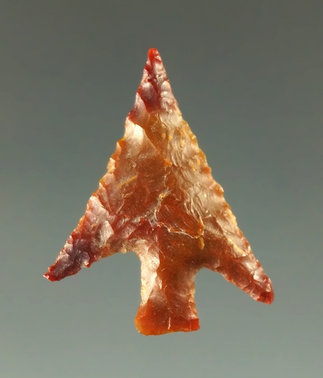 15/16" Columbia River Gempoint made from red and yellow Jasper found by Norma Berg.