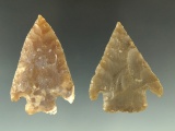 Pair of Marshall points  found in Texas from the collection of Wallace Culpepper & James Ferrell .