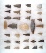 Large group of 31 assorted South Dakota arrowheads, largest is 2 1/8