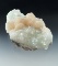 Stilbite and Calcite crystals that is 4 11/16