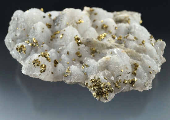 Nice! 5 1/4" wide Calcite/Pyrite and Druzy Quartz crystals found in Peru.