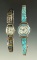 Pair of turquoise ladies watches that are in very good condition, not sure if in working order.