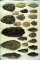 Nice group of approx. 23 Flint Arrowheads and Blades found in Columbiana Co., Ohio.