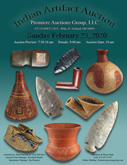 Indian Artifacts Auction - Bennett's Premiere Auct