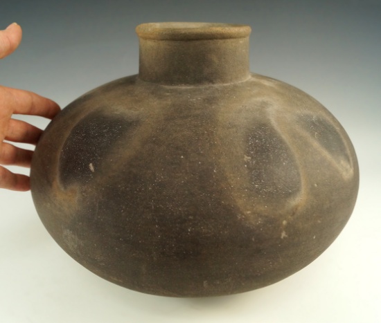 Sale Highlight! 10 1/2" by 7 1/2" Mississippian Bell Plain Jar -Mississippi Co., Arkansas- Partain C