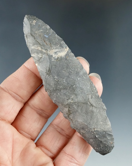 3 11/16" Adena made from Nellie variety of Coshocton Flint found in northern Ohio.