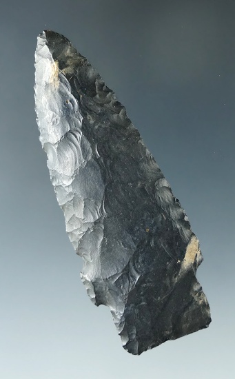 3" Paleo Stemmed Lanceolate made from Coshocton Flint found in Ohio.