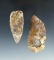 Pair of attractive Flint Blades, largest is 2 11/16