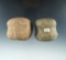 Pair of Grooved Hammerstones, one found in Ohio and the other Indiana. Both around 1 3/4