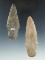 Pair of Adena Knives found in Ohio, largest is 3 7/8