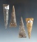 Set of 4 Ft. Ancient Triangles in excellent condition, largest is 2 5/16