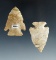 Pair of Cornernotch Points, largest was found in Preble Co., Ohio and is 1 15/16