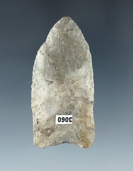 2 1/8" Paleo Hi-Lo made from Attica Chert, found in Indiana.