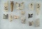 Set of 13 assorted Paleo and early archaic artifact sections found in Missouri. Largest is 2 3/8