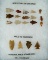 Set of 19 assorted arrowheads found by Bob Roth in Montezuma, Weld, and Gil Co.'s Colorado.