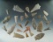 Set of 28 assorted arrowheads found in Trigg Co.,  Kentucky, largest is 2 1/2