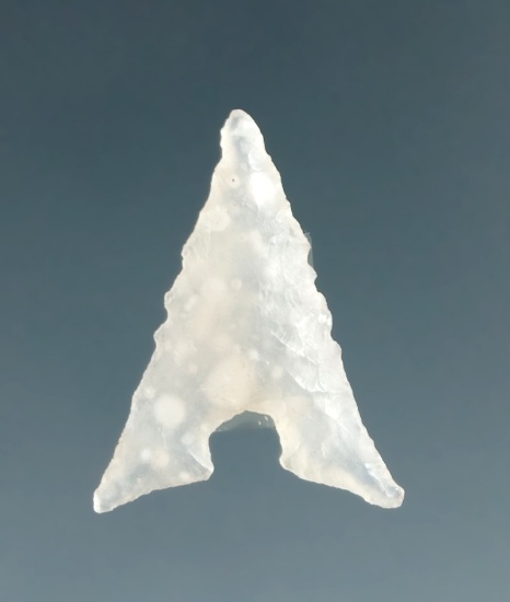 Ex. Museum! Highly Translucent 7/8" Garza found at the Lubbock Lade Site in Texas. Ex. Shewey.