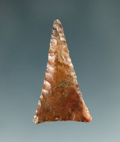 1 9/16" Triangle point made from heavily patinated Jasper found in the Pacific Northwest.