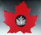 Nice 2015 Canadian $20.00 Silver Maple Leaf 1 Troy Ounce 99.99% Pure Silver - COA