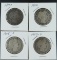 4 Barber Half Dollars 1892, 1900, 1906-D and 1907-S G