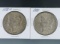 1888-O and 1889 Morgan Silver Dollars XF