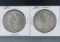 1884 and 1890 Morgan Silver Dollars XF Details