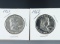 1961 and 1962 Proof Franklin Silver Half Dollars