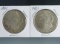 1891 and 1921 Morgan Silver Dollars XF