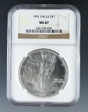 1991 American Silver Eagle Certified MS 69 by NGC