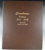 1971-1978 Complete Eisenhower Dollar Collection in Dansco Album AU-BU & Proofs 32 Coins