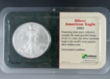 2003 Uncirculated American Silver Eagles