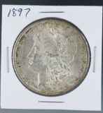 1897 Morgan Silver Dollar AU+