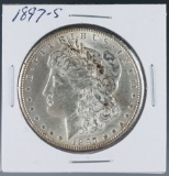 1897-S Morgan Silver Dollar AU+