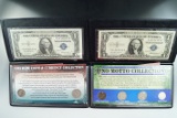 1935 E Silver Certificate 1935 Cent and 1935 Nickel in Holder  & more - See full description!