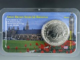2000 Great Britain 2 Pound Silver Britannia 1 Troy Ounce Fine Silver