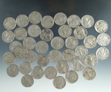 40 Buffalo Nickels G-F