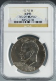 1977-D Eisenhower Dollar Certified MS 65 by NGC