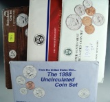 1985, 1987, 1989 and 1998 Mint Sets in Original Envelopes