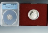 2006-S Silver Roosevelt Dime Certified & 1982-S Proof Washington Commemorative Silver Half