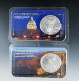 1993 and 2000 Uncirculated American Silver Eagles