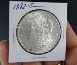 1882-S Morgan Silver Dollar Choice AU