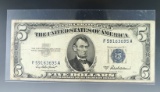 1953 A $5.00 Silver Certificate VG