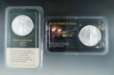 1987 and 2000 Uncirculated American Silver Eagles