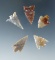 Set of 5 Columbia River Gempoints, largest is 7/8