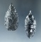 Pair of Obsidian Arrowheads found in Oregon, both around 1 5/8