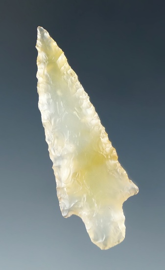 Truly exceptional 1 3/4" Rabbit Island - highly translucent clear and yellow agate, Washington.