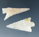 Pair of Columbia River Gempoints  found by Lloyd McLeod in the 1950's/60's - Columbia River.