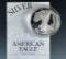 2003-W Proof American Silver Eagle in Original Box with COA