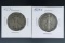 1927-S and 1928-S Walking Liberty Half Dollars VG-F Details