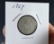 1867 No Rays Shield Nickel VF